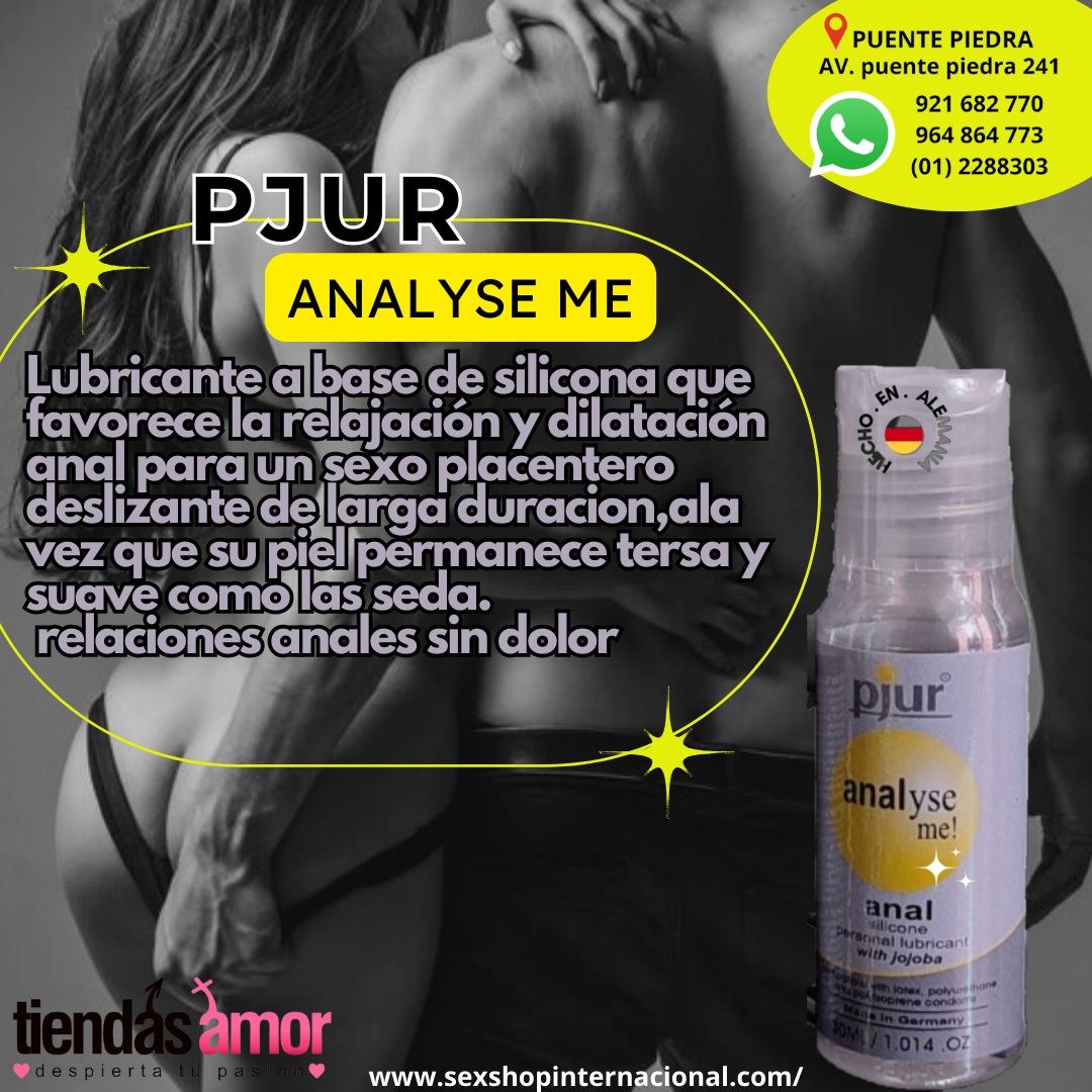 LUBRICANTE PJUR ANAL ME BASE SILICONA 100ML